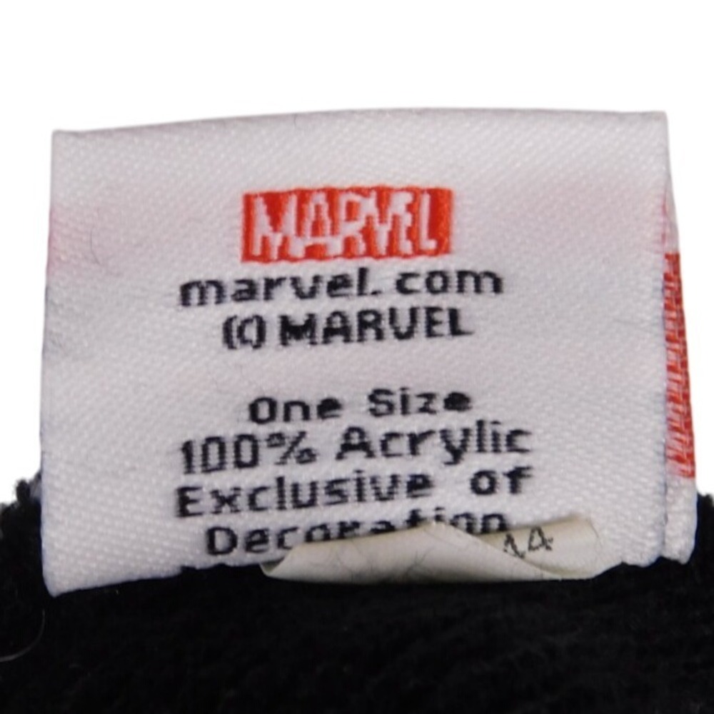 Marvel Comics Deadpool Black Red White Knit Beanie Ski‎ Hat Toboggan A199 - Picture 5 of 6